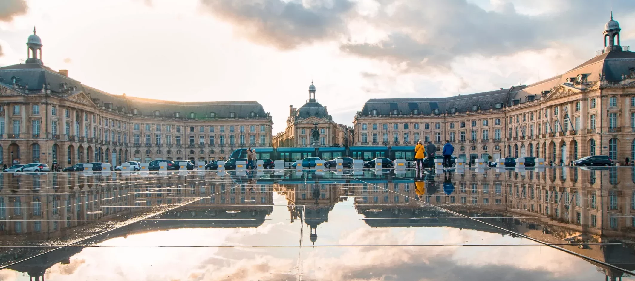 Photo du miroir d'eau de Bordeaux