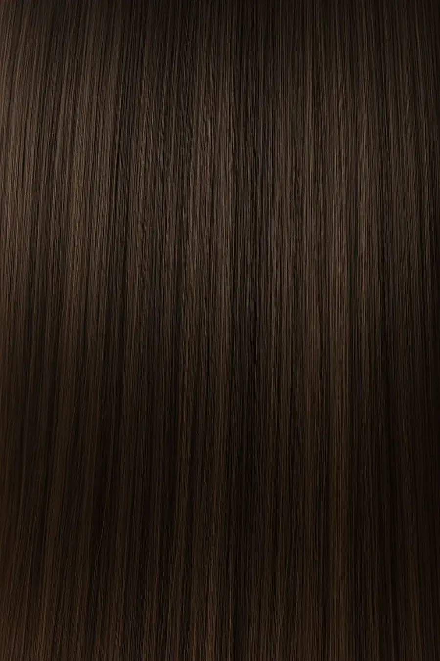 Cheveux naturels châtain lisses et brillants